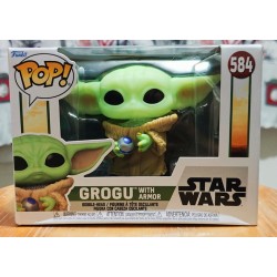Grogu with Armour 584 Funko Pop Baby Yoda